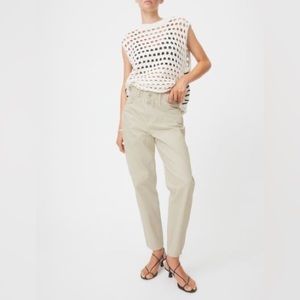 Ankle Pants with Elastic Waistband Size 8